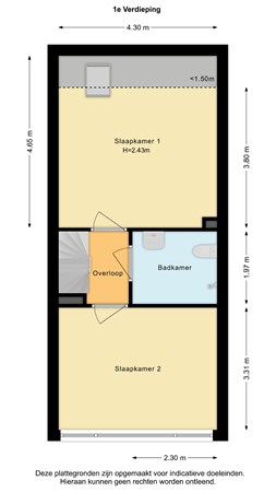 Floorplan - Mesdag 25, 2681 MZ Monster